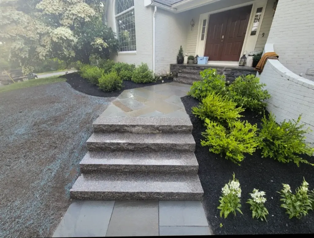 Stone entrance design